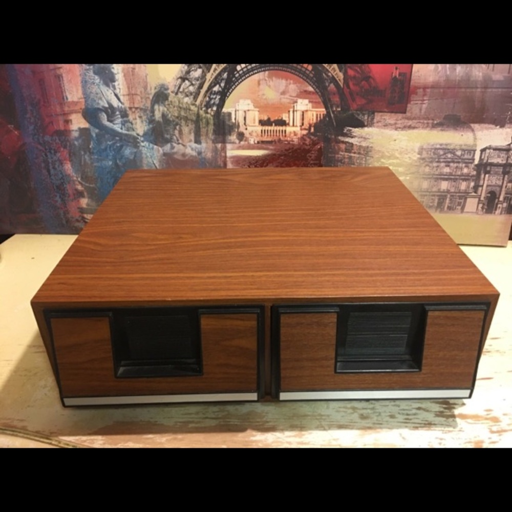 Vintage Vhs Tape Holder 2 Drawer Storage Case… Gem